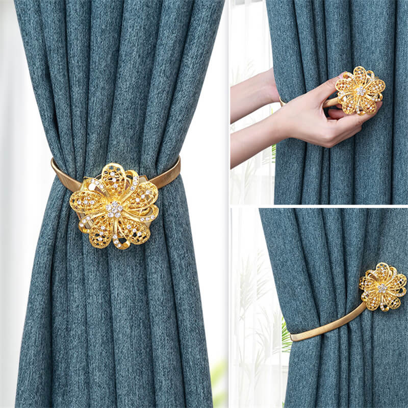 Creative Home Decor Flower Shape Magnetic Curtain Tieback ( 2 sets )