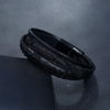 Creative Black Leather Braided Multilayer Men Bracelet