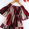 Children Kids Baby Fashion Girls Print One-Shoulder Dress