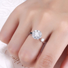 Creative Rotatable Round Shape Adjustable Zircon Brass Ring