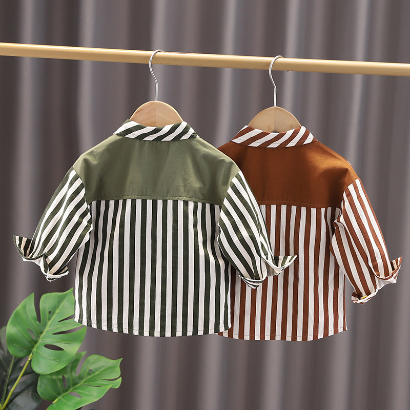 Kids Toddler Boy Fashion Stripe Shirt