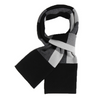 Men Winter Rectangle Colorblock Faux Cashmere Knit Scarf