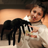 Kids Cartoon Stuffed Animals Simulation Black Spider Plushtoy Trick Doll Scary Horror Toy ( 2 sets )