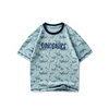 Kids Boys Casual Dinosaur All Over Print Round Neck Short Sleeve Loose T-Shirt