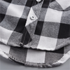 Boys Fashion Patchwork Plaid Shirt