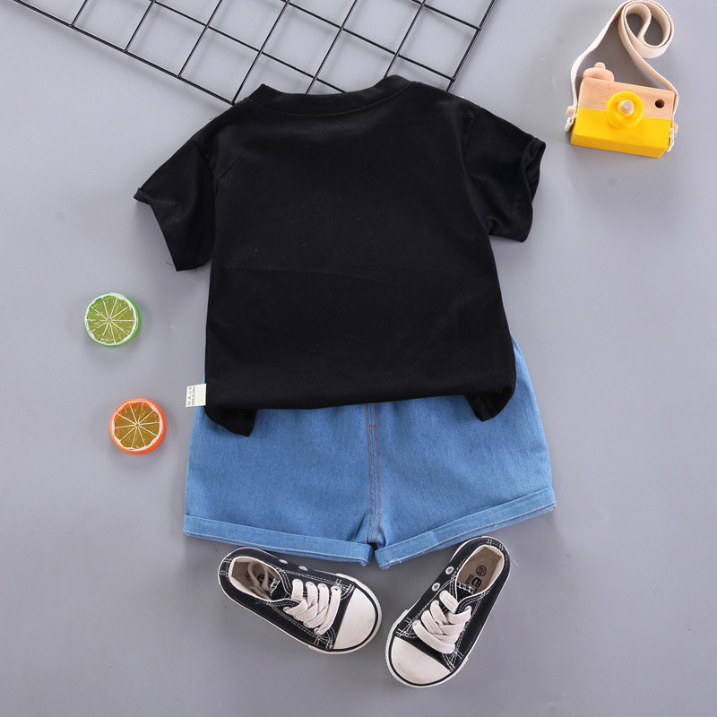 Kids Toddler Boy Fashion T-Shirt Cartoon Two Piece Set