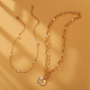 Fashion Pearl Decoration Double Layer Necklace