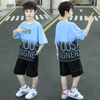 Kids Toddler Boy Fashion Gradient English Letter Short Sleeve Top