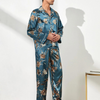 Men Stretchy Satin Loungewear Pajamas