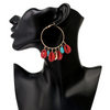 Ethnic Style Shell Design Hoop Earrings