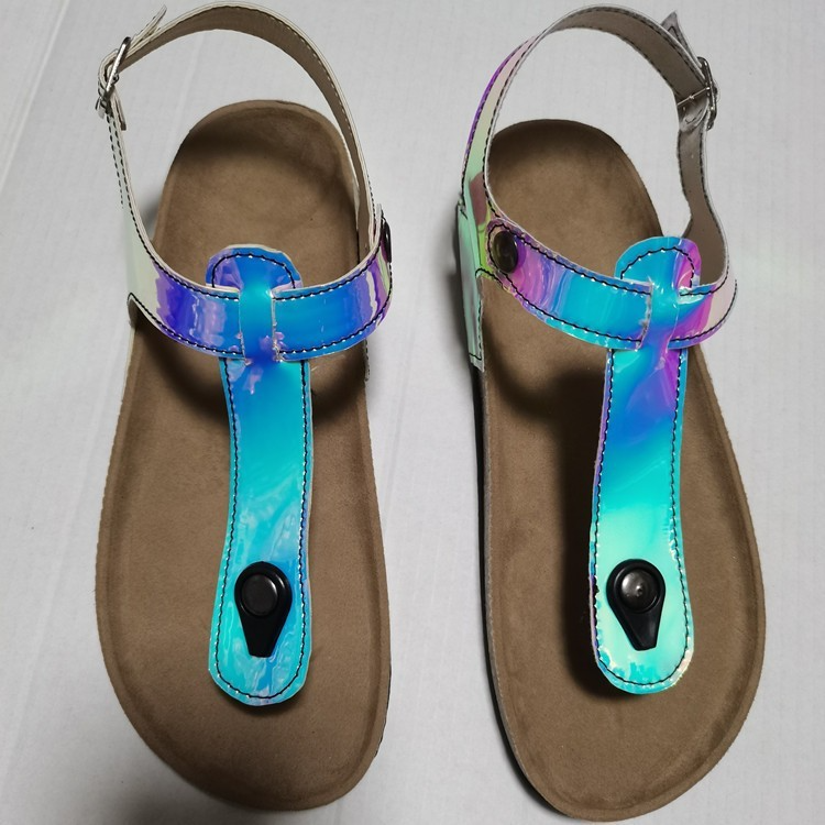 Plus Size Women Fashion Laser Flip Flops