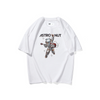 Kids Boys Casual Cartoon Spaceman Letter Pattern Round Neck Short Sleeve Breathable Loose T-Shirt