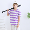 Boys Girls Modal Cotton Stripe Short Sleeve Kids Summer T-Shirt