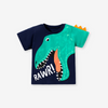 Children Kids Baby Fashion Boys Casual Basic Short Sleeve Dinosaur T-Shirt