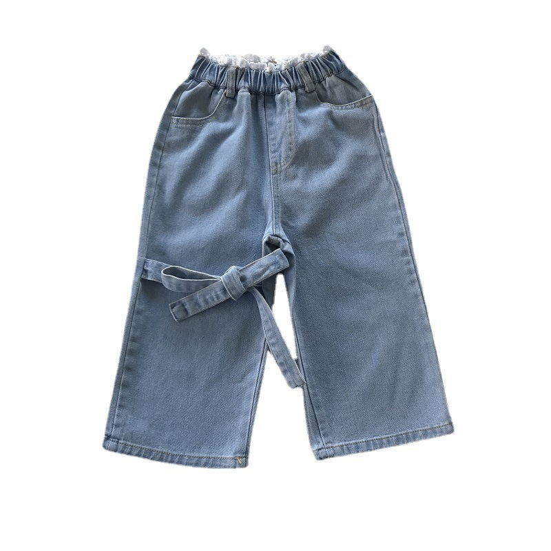 Children Kids Baby Fashion Girls Casual Loose Denim Pants Jeans