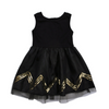 Children Kids Baby Fashion Girls Sleeveless Black Mesh Dress