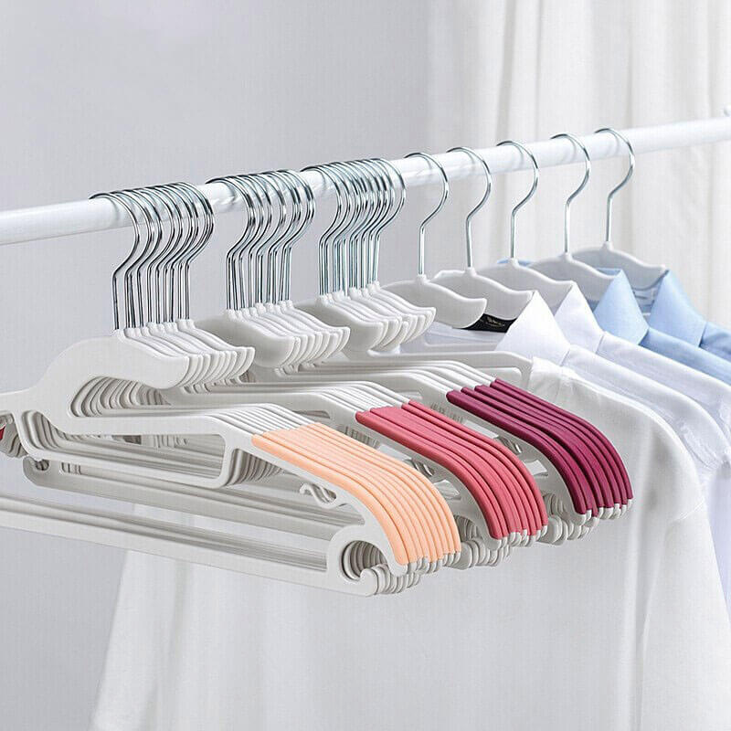 10pcs/Set Simple Home Multifunction Plastic Hangers