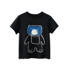 Kids Boys Casual Cartoon Bear Pattern Round Neck Short Sleeve T-Shirt