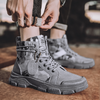 Men Casual High Top Canvas Boots