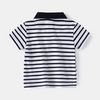 Children Kids Baby Fashion Boys Short Sleeve Embroidered Lapel Casual Basic T-Shirt