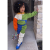 Kids Toddler Girls Boy Fashion Casual Colorblock Long Sleeve Hoodie Set