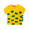 Kids Boys Cute Cartoon Animal Pattern Round Neck Short Sleeve T-Shirt