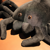 Kids Cartoon Stuffed Animals Simulation Black Spider Plushtoy Trick Doll Scary Horror Toy ( 2 sets )
