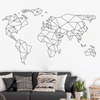 Abstract World Map Print Wall Sticker (2 sets)