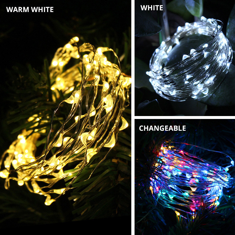 5m Solar Outdoor Christmas Decoration String Lights ( 2 sets )