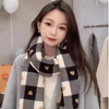 Women Fashion Love Plaid Cashmere Scarf