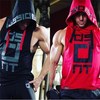 Men Casual Sports Sleeveless Hooded Slim Vest