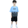 Kids Toddler Boy Fashion Gradient English Letter Short Sleeve Top