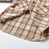 Autumn Boys Plaid Shirts Big Boys Long Sleeve Hooded Jacket Children'S Tops