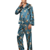 Men Stretchy Satin Loungewear Pajamas