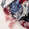 Women Fashion Big Floral Graffiti Pattern Long Shawl Scarf