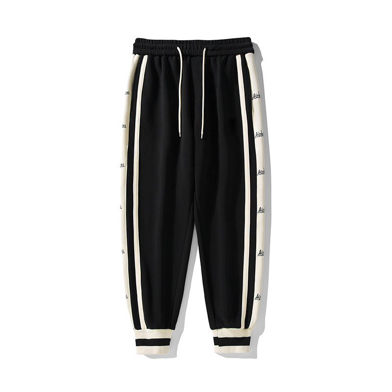 Men Fashion Color Matching Loose Sports Pants