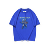 Kids Boys Casual Cartoon Spaceman Letter Pattern Round Neck Short Sleeve Breathable Loose T-Shirt