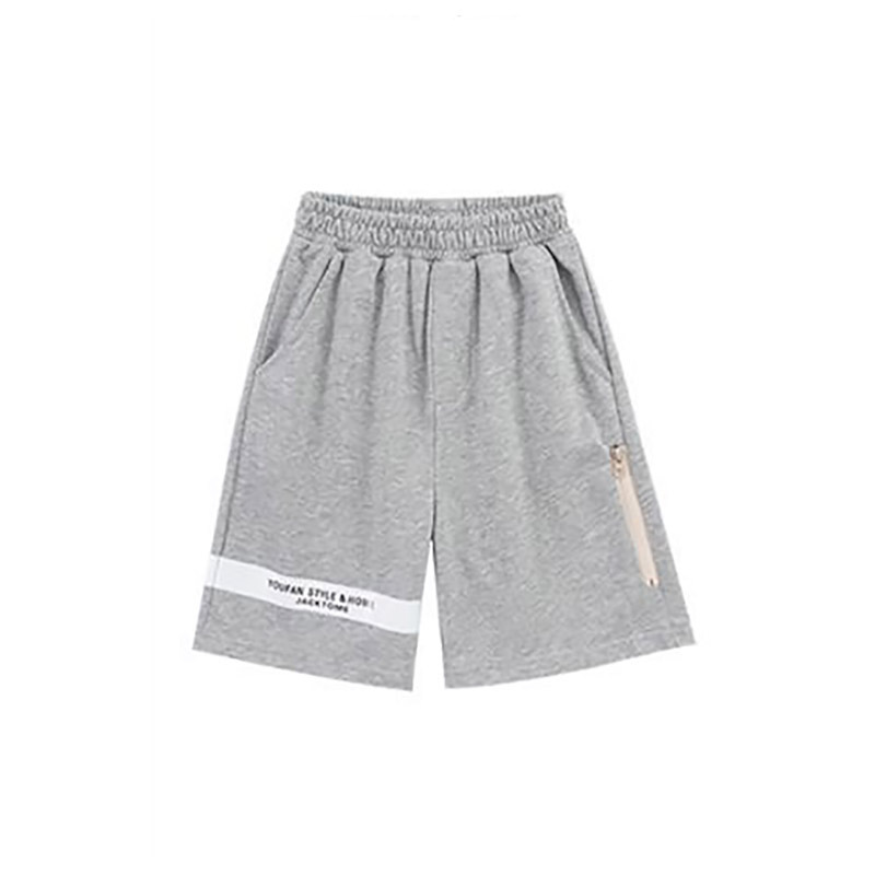 Kids Boys Casual Letter Elastic Waist Loose Basic Shorts