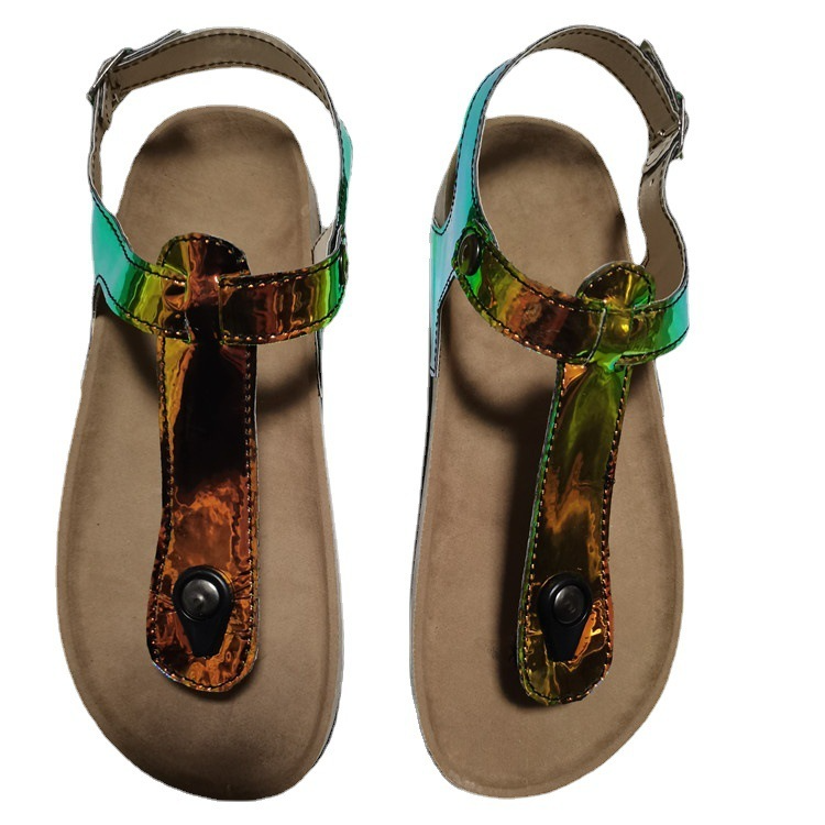 Plus Size Women Fashion Laser Flip Flops