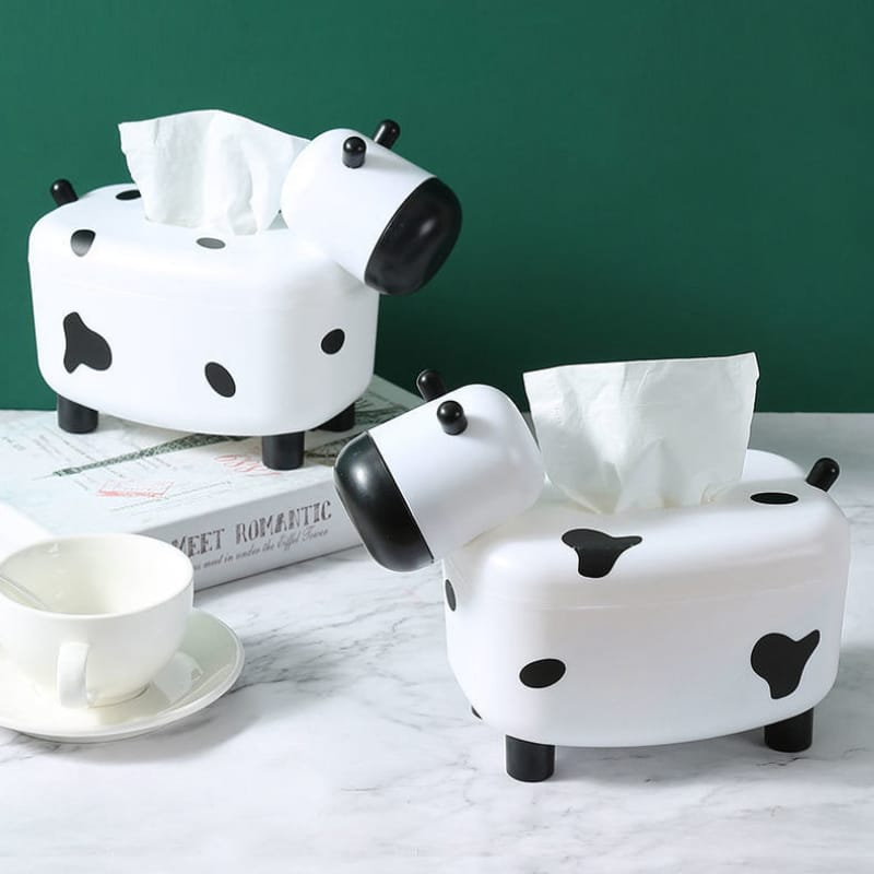 Cute Cow Shape Living Room Tissue Box