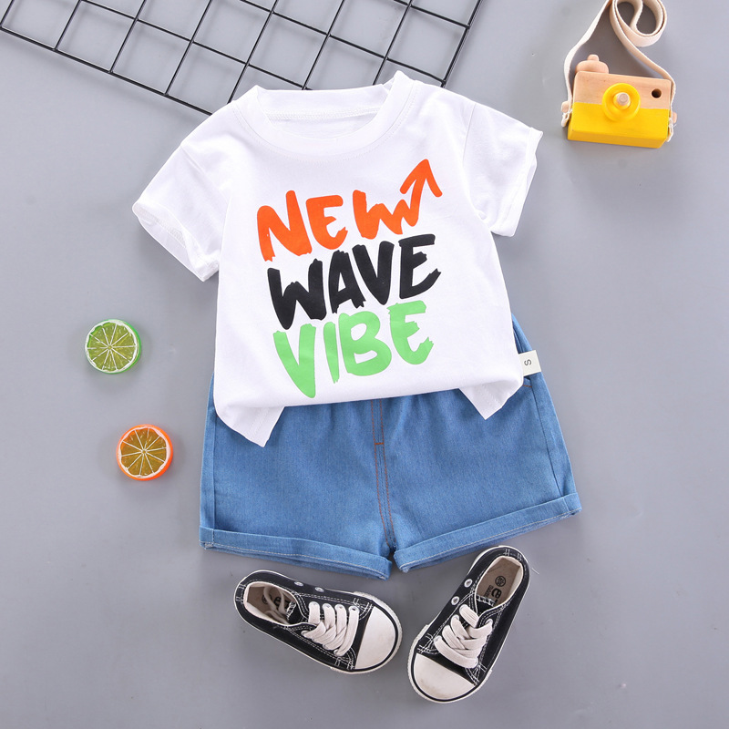 Kids Toddler Boy Fashion T-Shirt Cartoon Two Piece Set