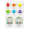 Baby Colorful Shape Blocks Sorting Game Montessori Learning Educational Toy (2 sets)