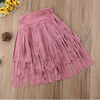 Kids Toddler Girls Fashion Solid Fringe Skirt