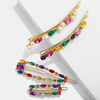 Multicolor Crystal Design Women Hair Clip