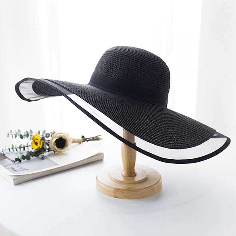 Women Summer Sunshade Large Brim Straw Hat