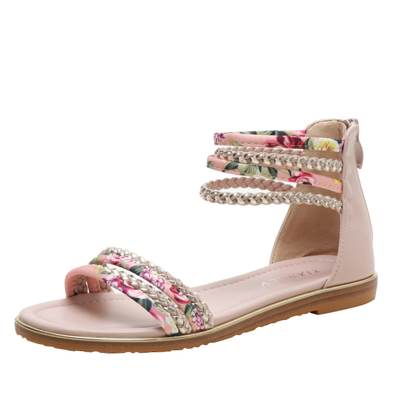 Plus Size Women Trendy Calico Resort Sandals