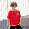 Boy Fashion Dinosaur Print Short Sleeve T-Shirt