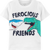 Boys Fashion T-Shirt Round Neck Cotton Fashion Cartoon Cool Print Short Sleeve Top