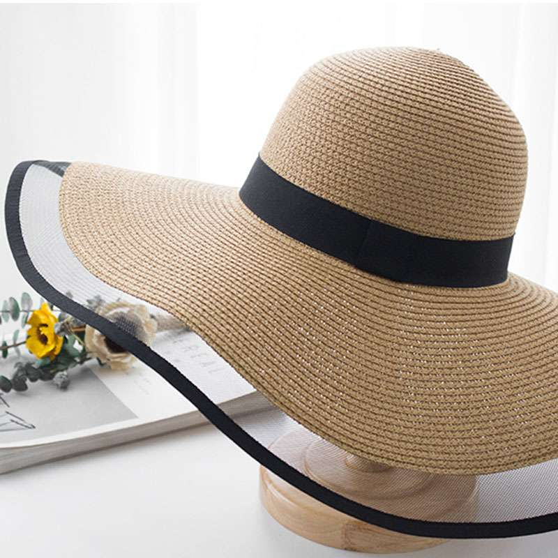 Women Summer Sunshade Large Brim Straw Hat