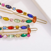 Multicolor Crystal Design Women Hair Clip